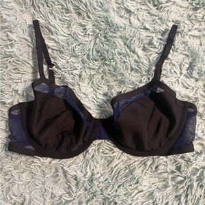 Victoria's Secret Black and Blue Bra